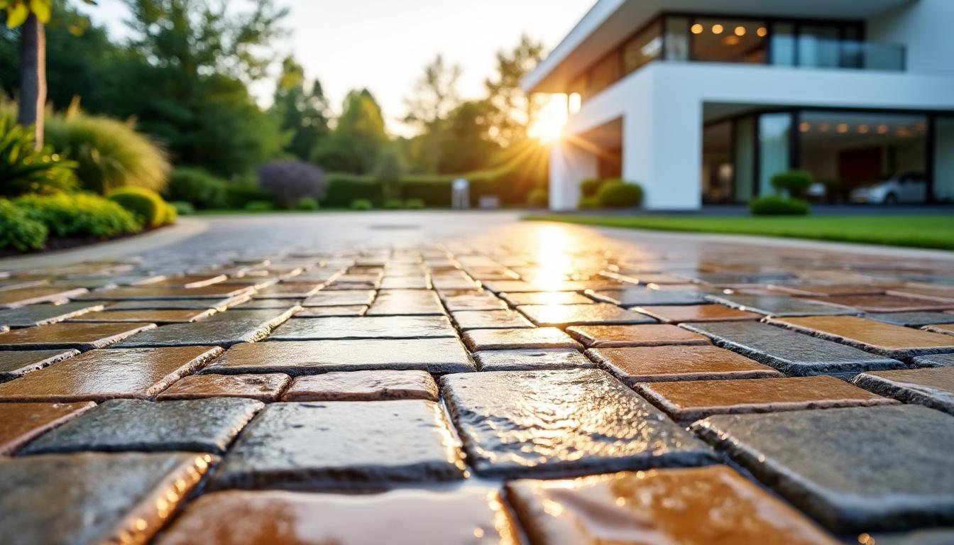 découvrez comment une allée pavée allie esthétique, efficacité du drainage et durabilité pour un aménagement extérieur réussi et durable.