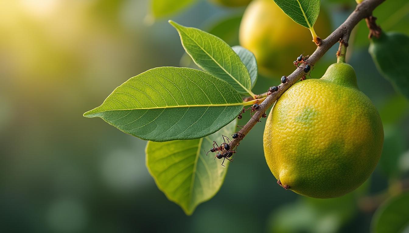 Invasion de fourmis sur votre citronnier : causes et solutions efficaces pour s'en débarrasser 2 découvrez les causes de l'invasion de fourmis sur votre citronnier et apprenez des solutions efficaces pour les éliminer durablement et protéger votre arbre.