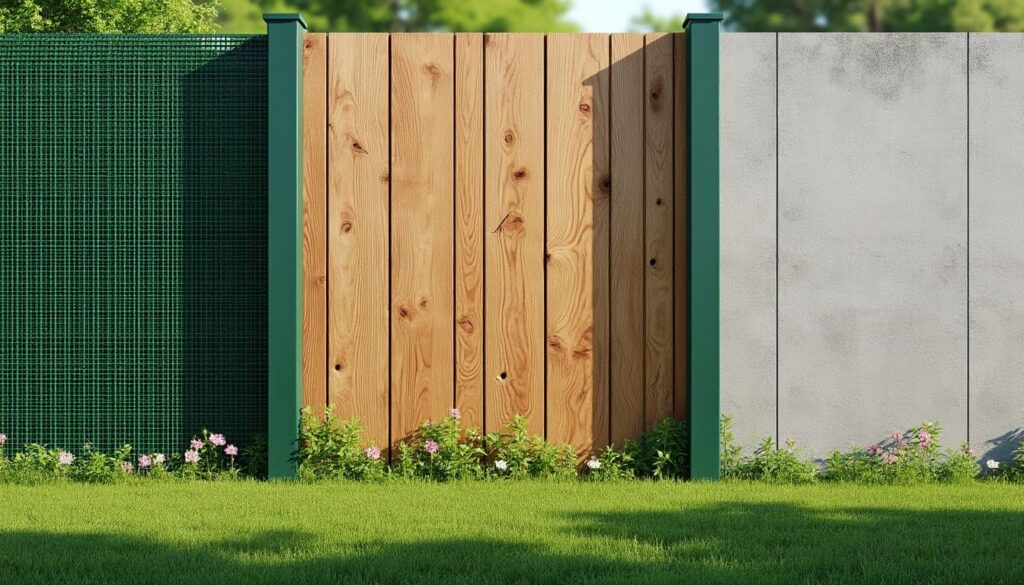 découvrez comment choisir la clôture idéale pour votre jardin parmi le grillage, le bois ou le béton, en fonction de vos besoins esthétiques et pratiques.