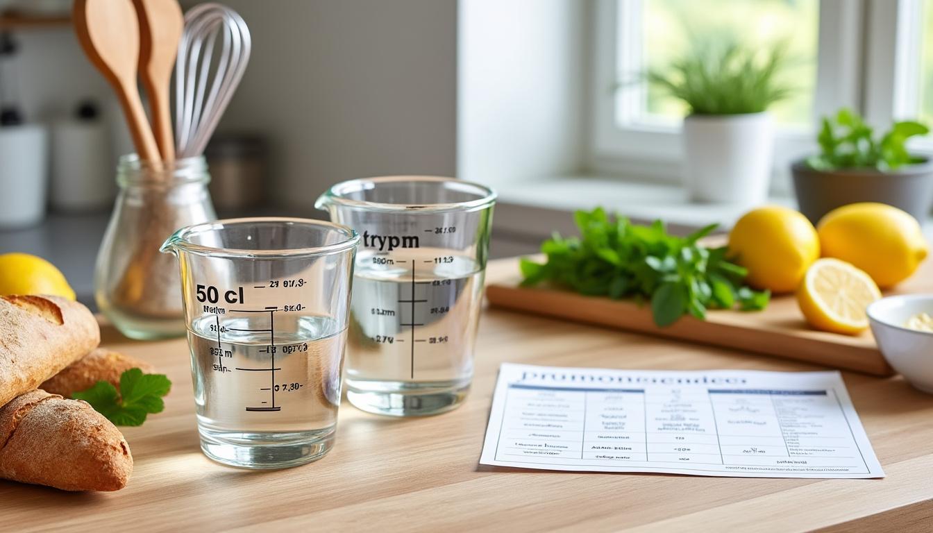 découvrez comment convertir facilement 50 cl en ml avec notre guide rapide et notre tableau de référence pratique, idéal pour vos recettes de cuisine.