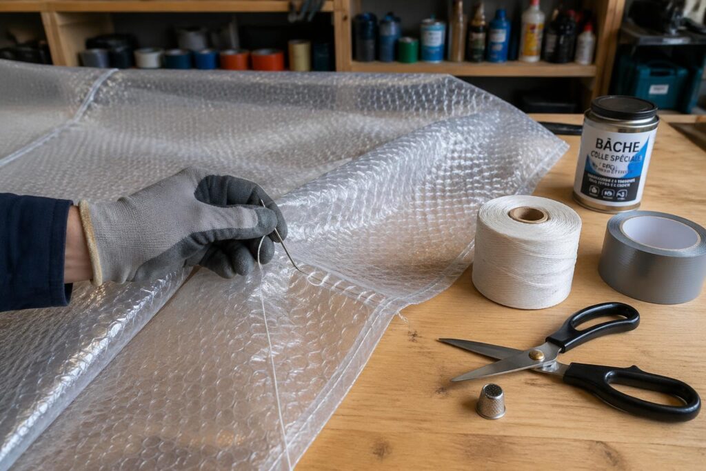 découvrez comment coudre une bâche à bulle grâce à nos conseils sur la technique et le matériel nécessaires pour réparer efficacement sans avoir à la remplacer.