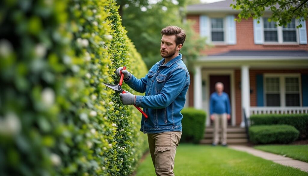 découvrez les règles légales et vos droits lors du passage chez un voisin pour tailler une haie, ainsi que les obligations à respecter pour une bonne entente de voisinage.