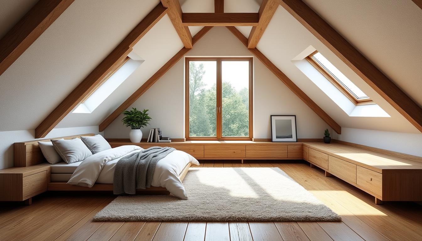 Transformer un Grenier en Chambre : Guide Complet avec Budget et Ătapes 2 dĂ©couvrez comment transformer un grenier en une chambre confortable grĂące Ă notre guide complet. suivez les Ă©tapes clĂ©s et gĂ©rez votre budget efficacement pour rĂ©ussir votre projet d'amĂ©nagement.