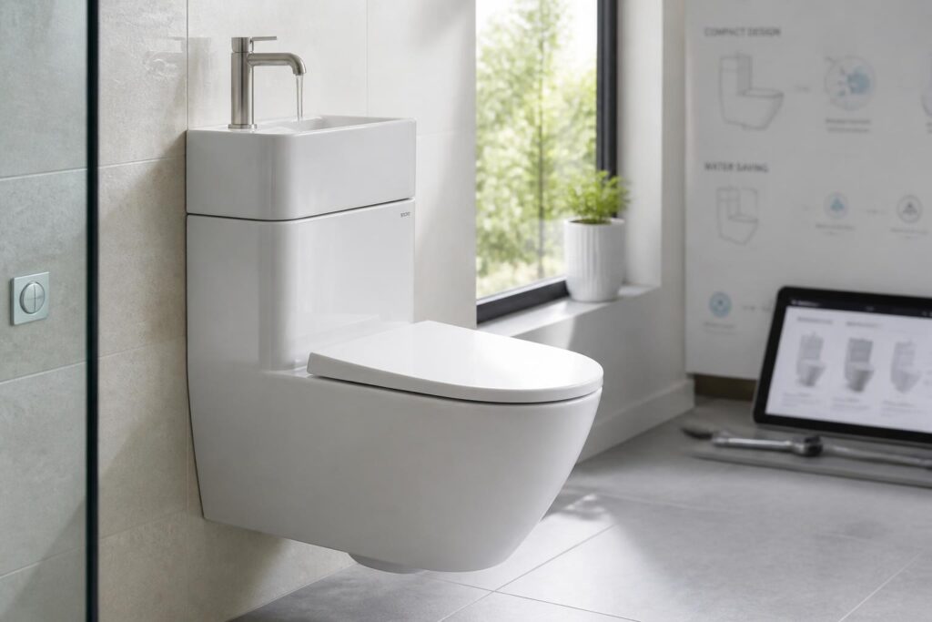 découvrez tout sur la toilette avec lave-main : son principe de fonctionnement, ses avantages, les différents modèles disponibles et le coût de pose pour bien choisir votre installation sanitaire.