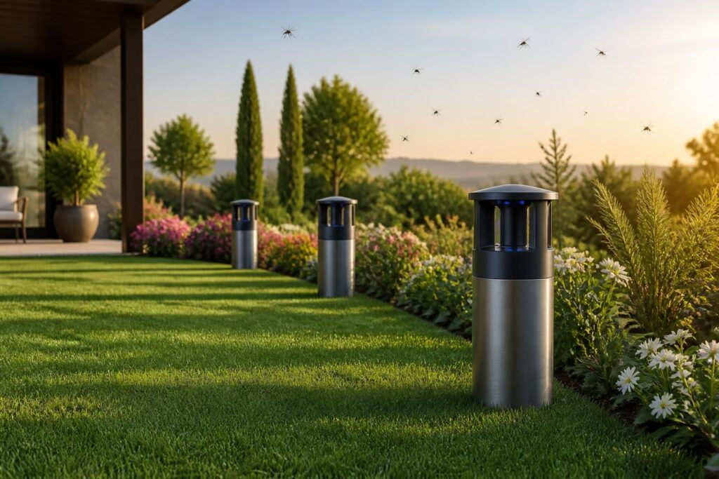 découvrez notre test complet et notre analyse d'efficacité des bornes anti-moustiques pour l'extérieur en 2026, pour profiter d'un espace extérieur sans nuisibles.