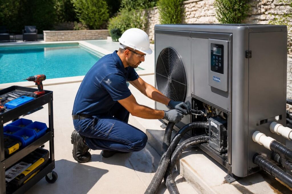 découvrez les étapes essentielles pour installer une pompe à chaleur pour piscine et profitez d'une eau agréablement chauffée tout au long de la saison.
