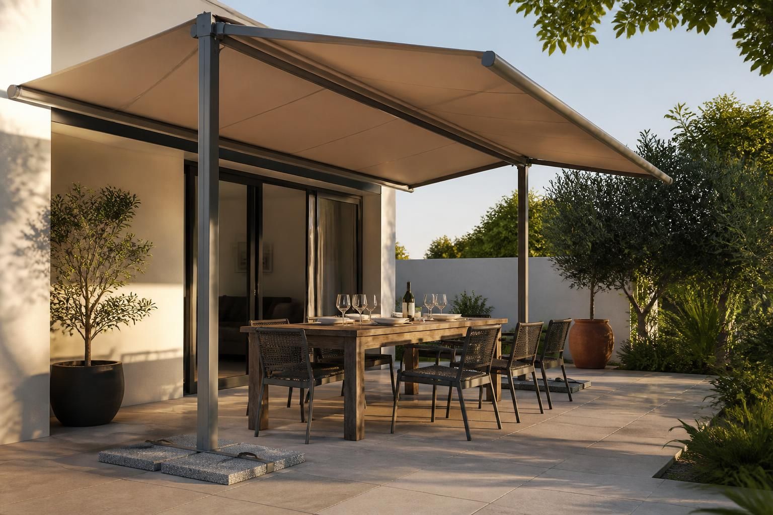 Store banne autoportant : l’alternative pratique sans installation murale 2 découvrez le store banne autoportant, une solution pratique et élégante qui ne nécessite aucune installation murale. profitez de votre extérieur en toute simplicité et sérénité.