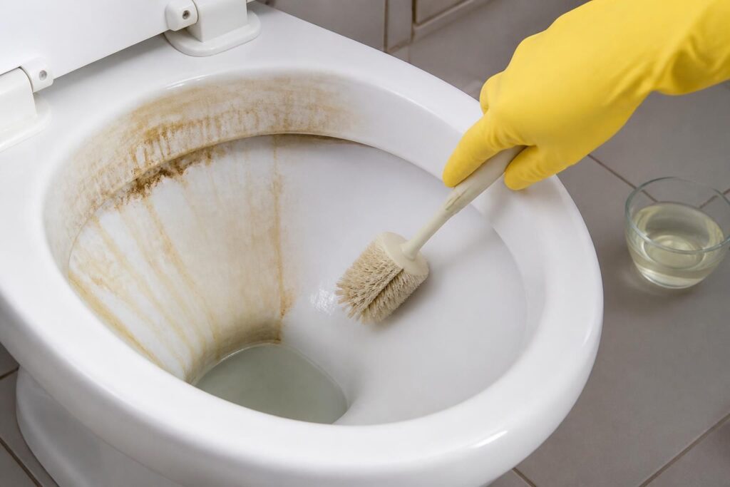 découvrez une astuce infaillible pour nettoyer des wc très entartrés efficacement tout en préservant la cuvette et prolonger sa durée de vie.