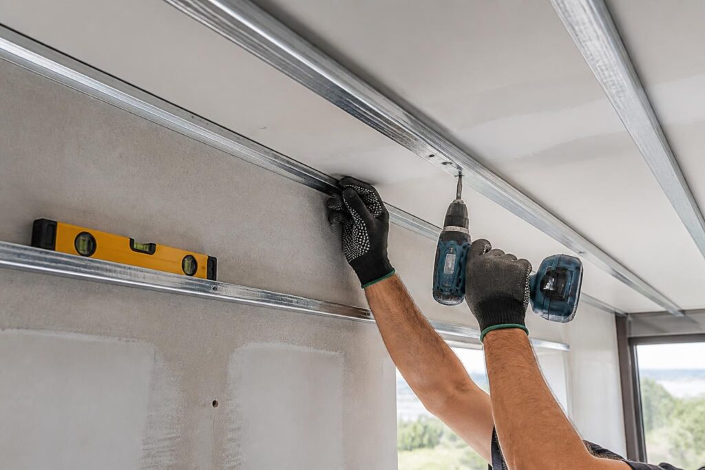 apprenez à installer facilement un rail placo au mur et au plafond avec notre guide pratique pour un alignement parfait et un résultat professionnel.