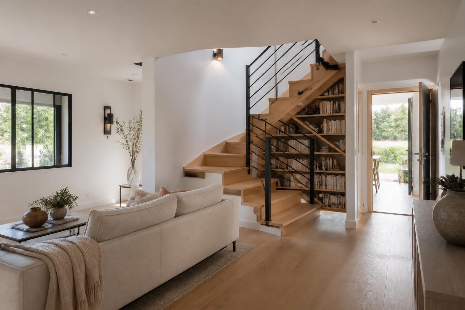découvrez comment intégrer un escalier central dans votre salon tout en préservant la fluidité de vos déplacements grâce à nos astuces pratiques et design.