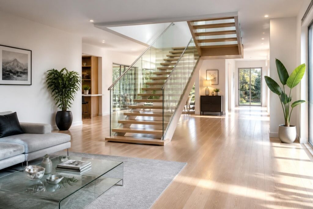 découvrez comment intégrer un escalier central dans votre salon tout en préservant la fluidité de vos déplacements grâce à nos astuces pratiques et design.