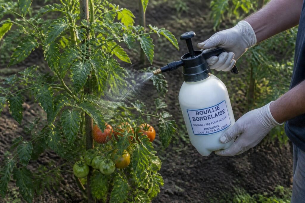 découvrez comment utiliser la bouillie bordelaise pour protéger efficacement vos tomates, avec un dosage précis et une fréquence d'application recommandée pour un potager sain et productif.