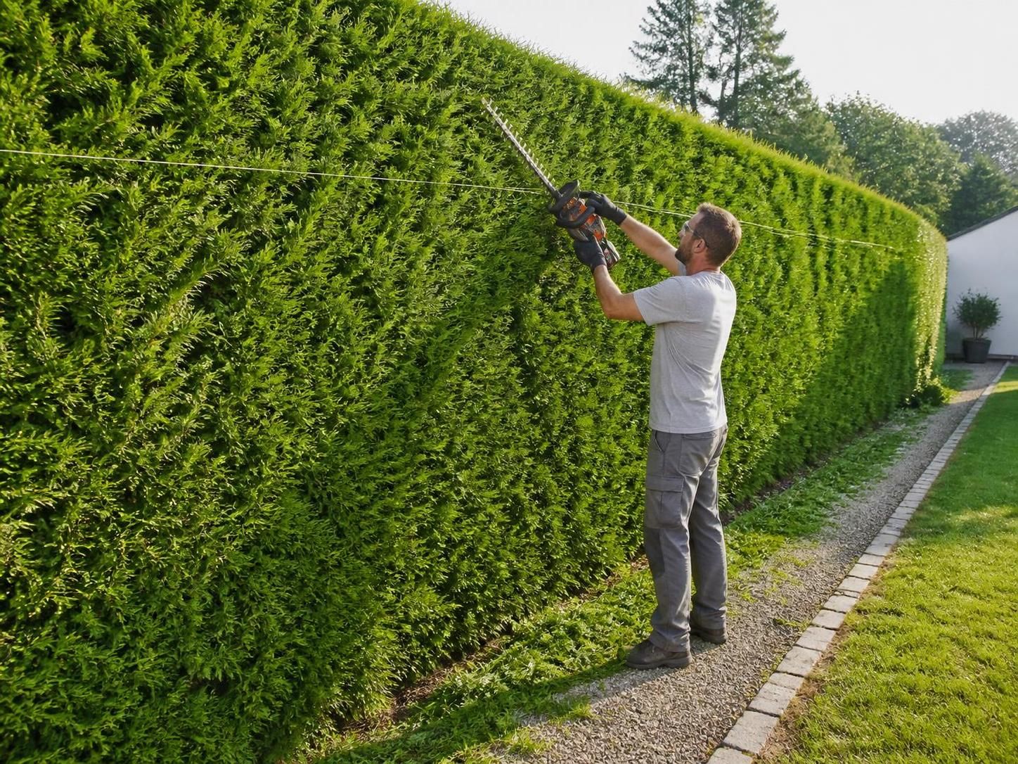 Haie de thuyas impeccable : le guide pour tailler sans laisser de trous 2 découvrez notre guide complet pour tailler votre haie de thuyas de manière impeccable et éviter les trous. astuces et conseils pour une haie dense et bien entretenue toute l'année.