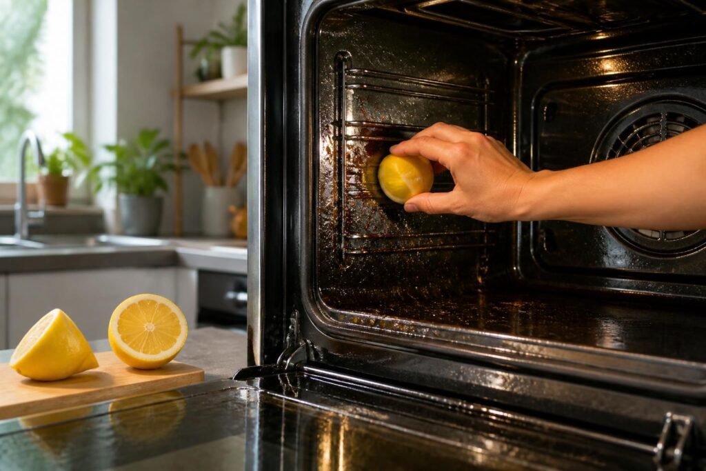 découvrez comment nettoyer votre four naturellement avec du citron, une méthode simple et efficace pour éliminer les graisses tenaces sans produits chimiques.