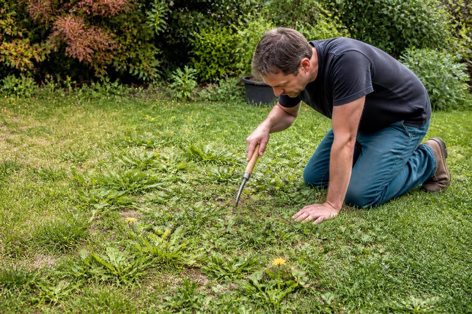 Plan de reprise : 5 étapes essentielles pour transformer une pelouse envahie par les mauvaises herbes en un gazon verdoyant 2 découvrez les 5 étapes essentielles pour transformer une pelouse envahie par les mauvaises herbes en un gazon verdoyant et sain grâce à notre plan de reprise efficace.